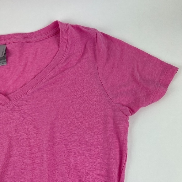 Next Level Apparel Tshirt Womens XL Pink Vneck Short Sleeve - Picture 4 of 7